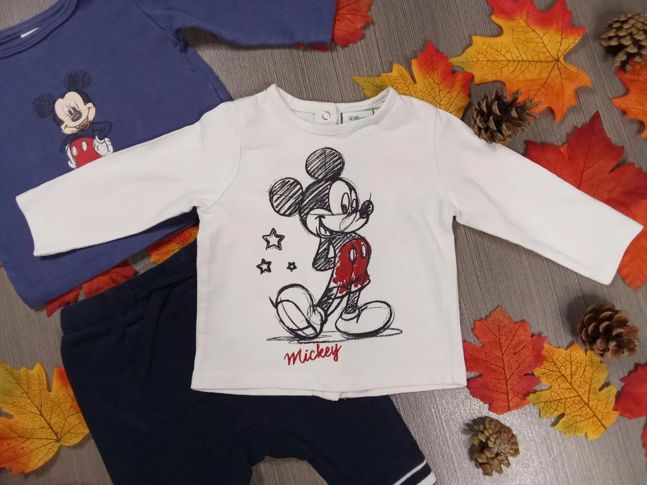 Conjunto de 3 peças Mickey Disney 6 meses – photo 2